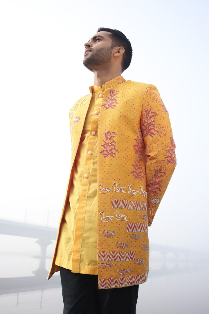 3-Piece Fusion Wear Set – Perfect for Haldi