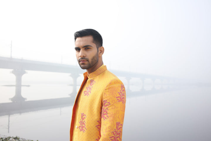 3-Piece Fusion Wear Set – Perfect for Haldi
