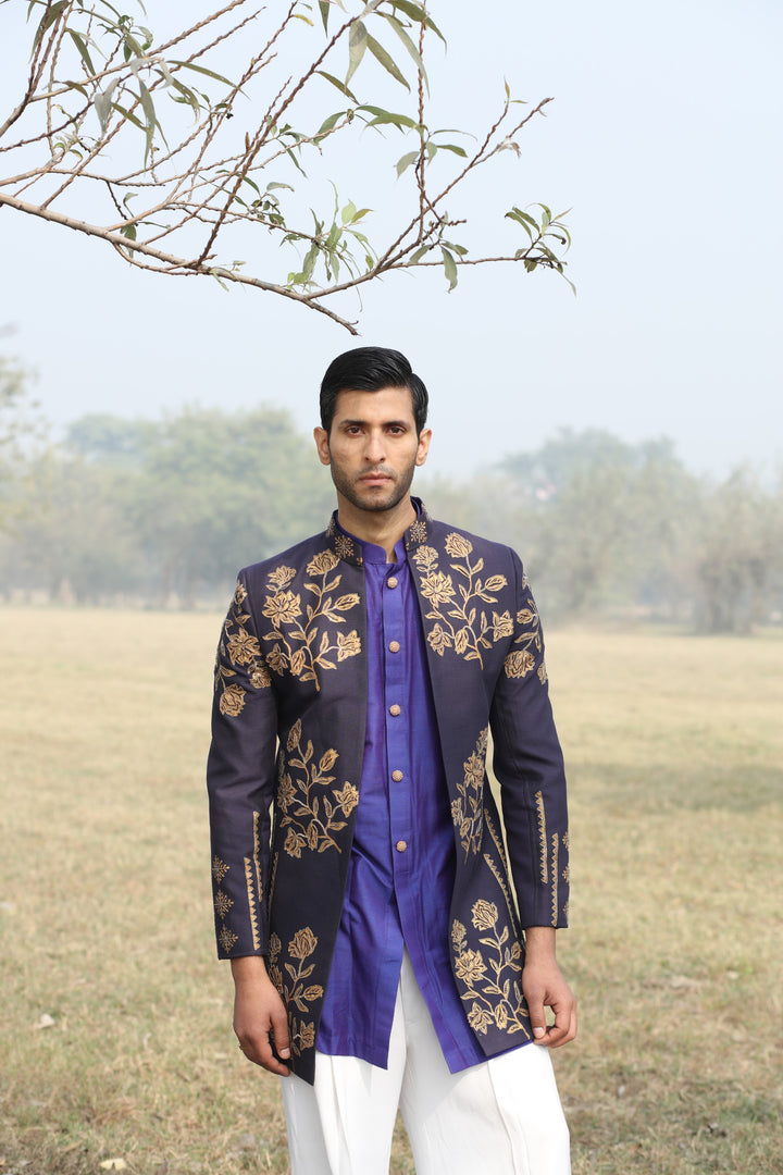 Purple 3-Piece Fusion Wear – Perfect for Carnival