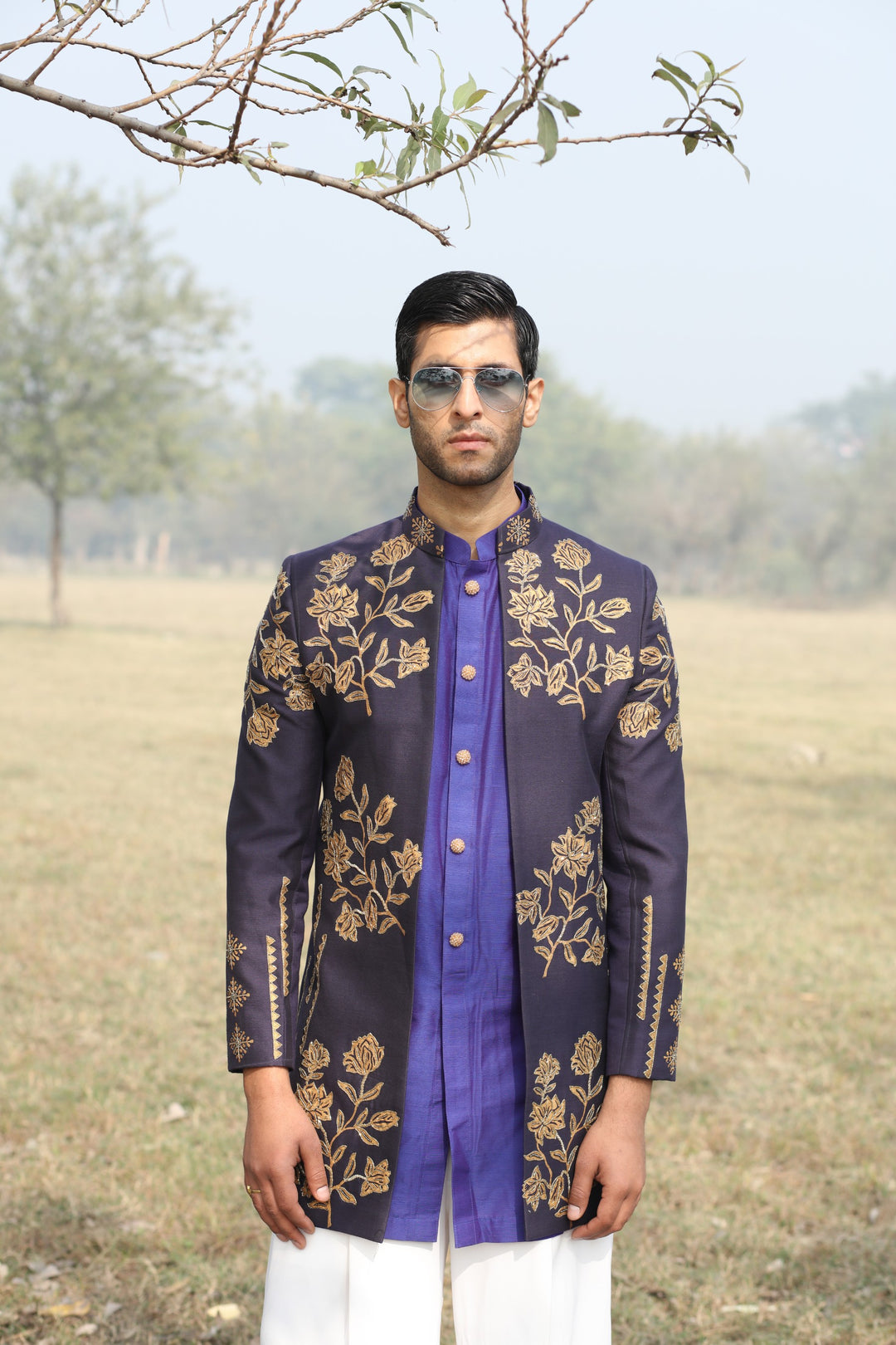 Purple 3-Piece Fusion Wear – Perfect for Carnival