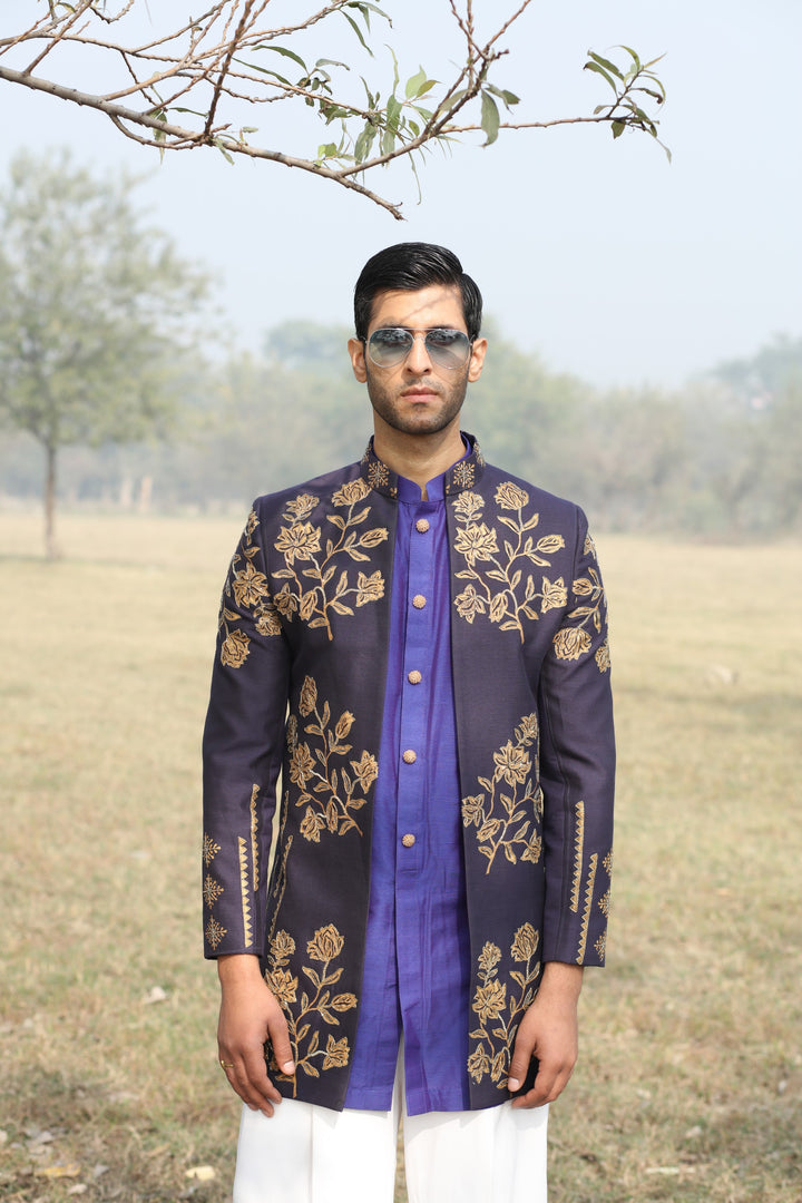 Purple 3-Piece Fusion Wear – Perfect for Carnival