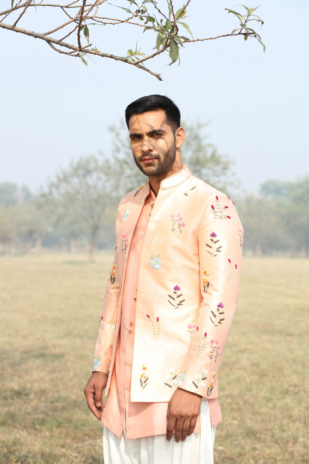 Multi-Colored 3-Piece Ensemble – Perfect for Haldi