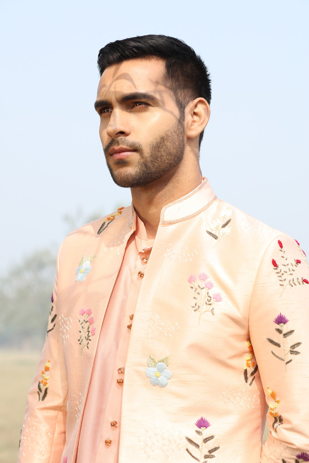 Multi-Colored 3-Piece Ensemble – Perfect for Haldi