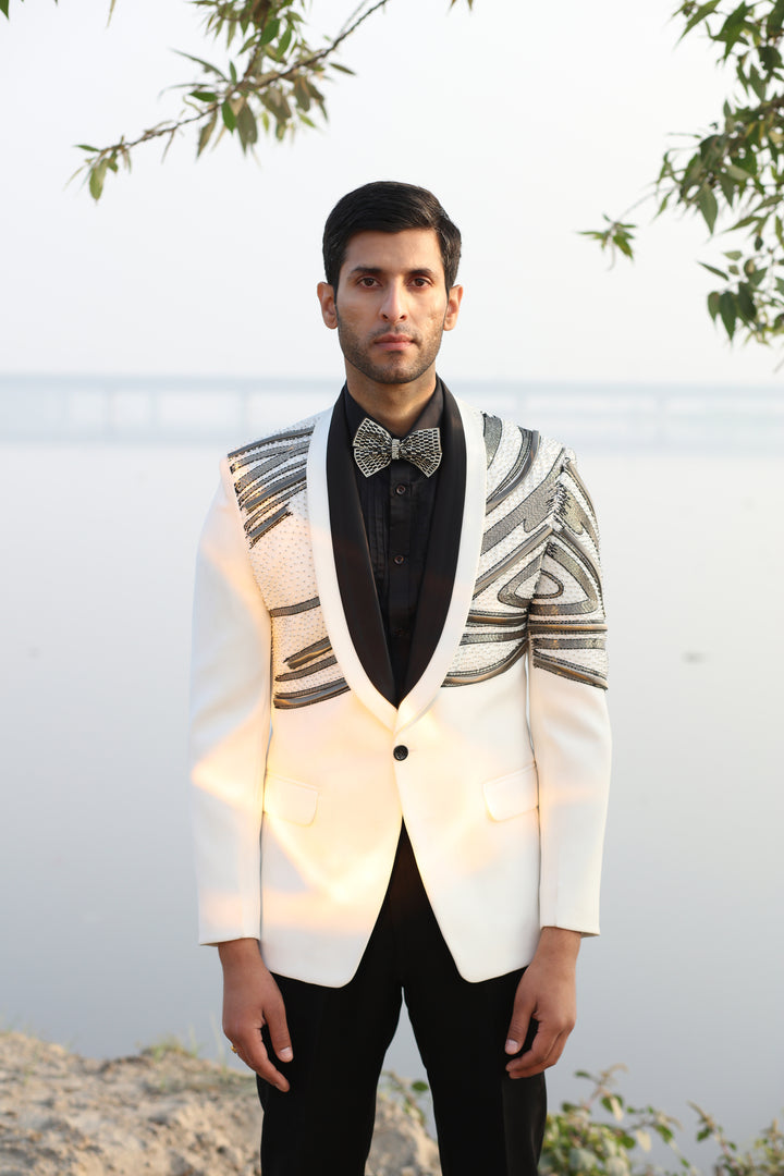 A White Tuxedo is Timeless