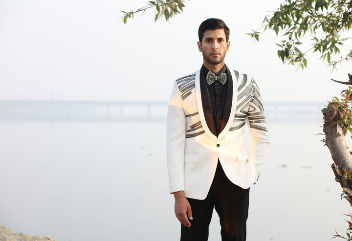 A White Tuxedo is Timeless