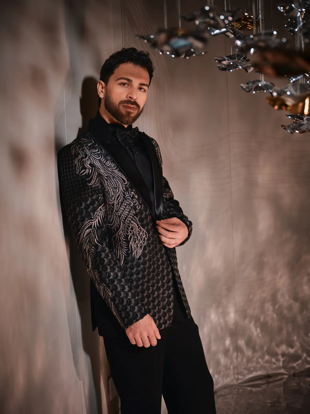 EMBROIDERED BLACK TUXEDO
